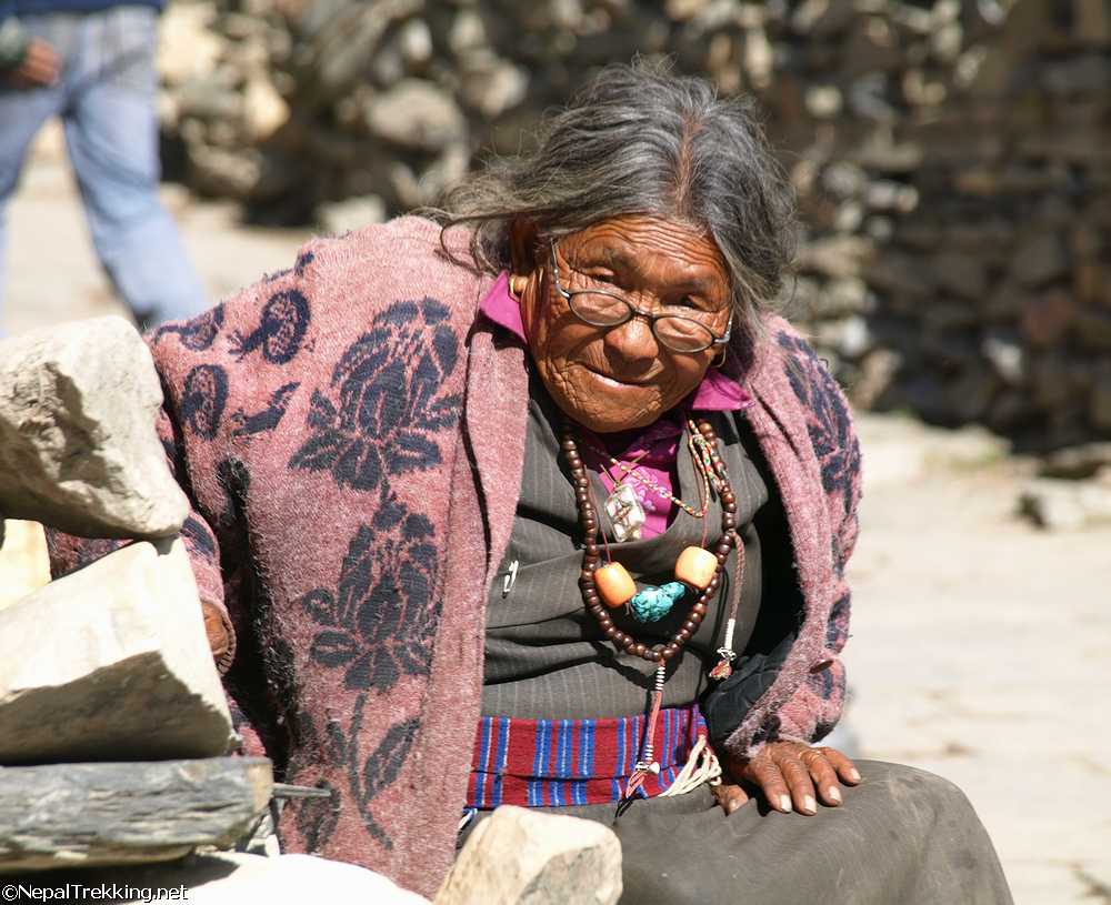 Nepali Woman in the Mountains