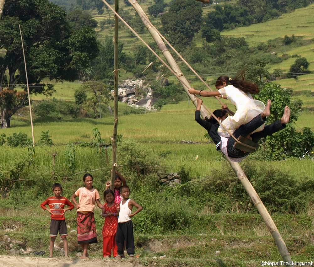 Swinging in Nepal