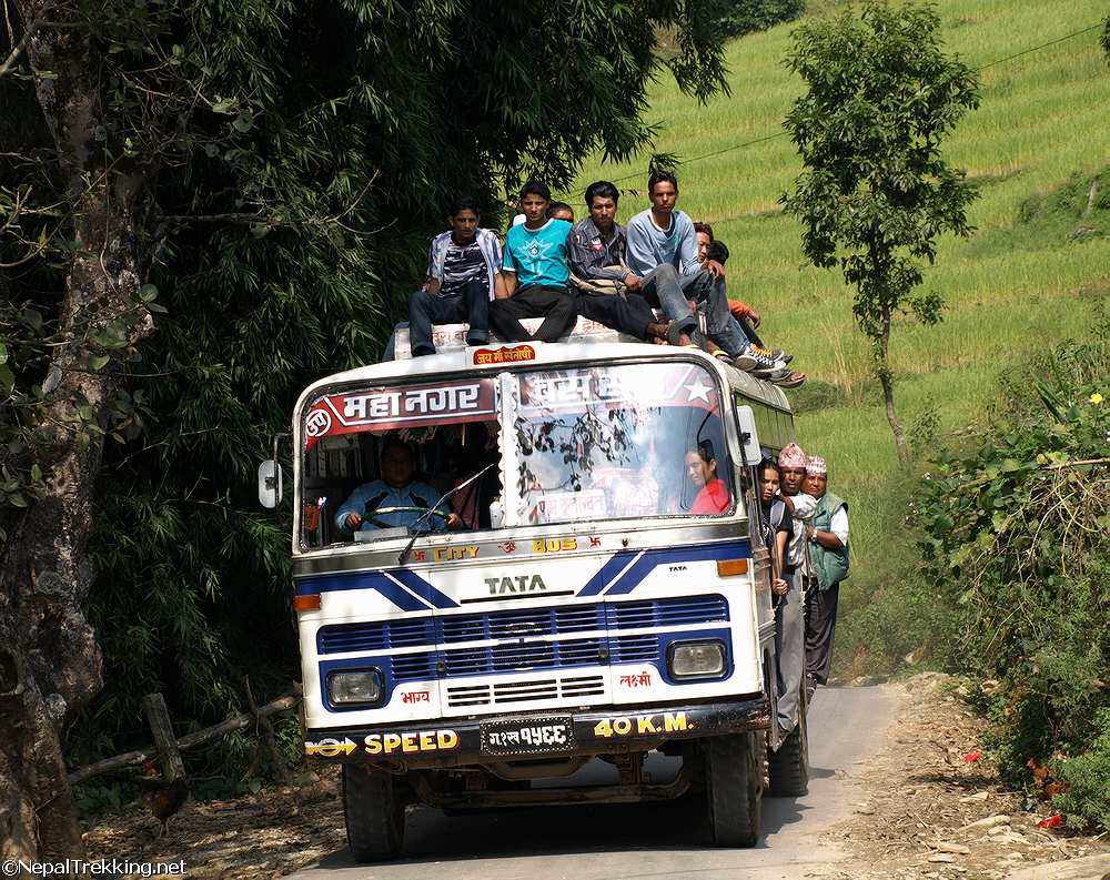 Bus Ride in Nepal