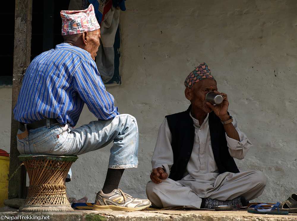 nepali-men-drink-tea